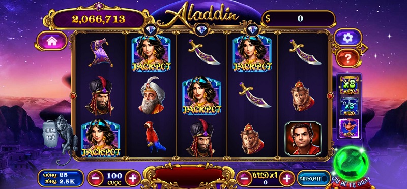 hướng dẫn chơi game nổ hũ Aladdin 789 club.