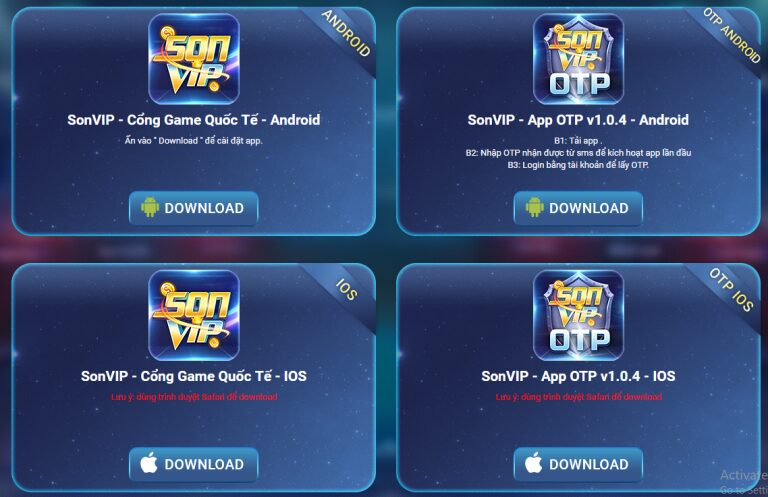 Game bài Sonvip có hỗ trợ chơi trên điện thoại android/iphone/ios/pc.