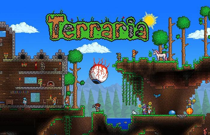 Game sinh tồn online hay cho pc Terraria