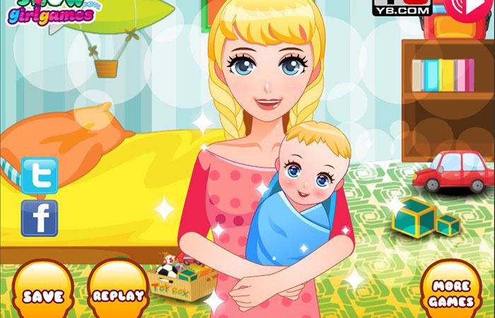Game y8 con gái Princess Newborn Baby