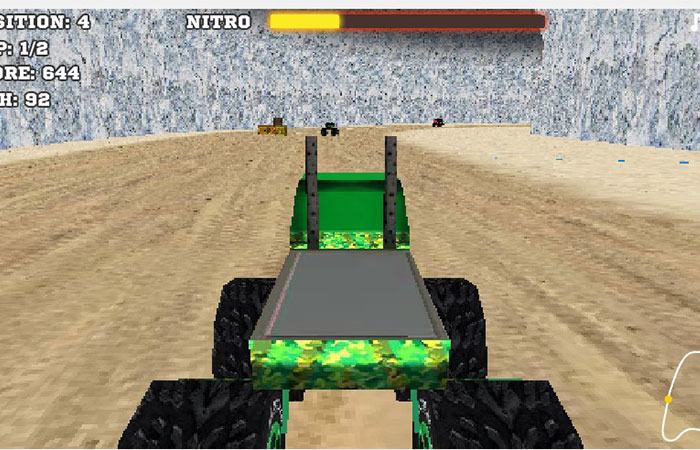 Monster Race 3D – game Y8 đua xe địa hình cực hay