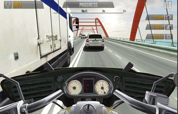 Turbo Moto Racer game Y8 đua xe mô tô